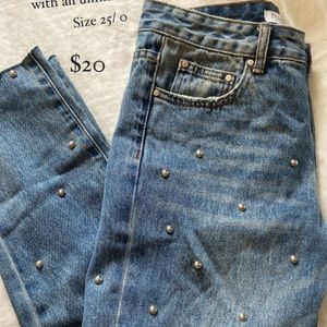 Studded Mom Jeans